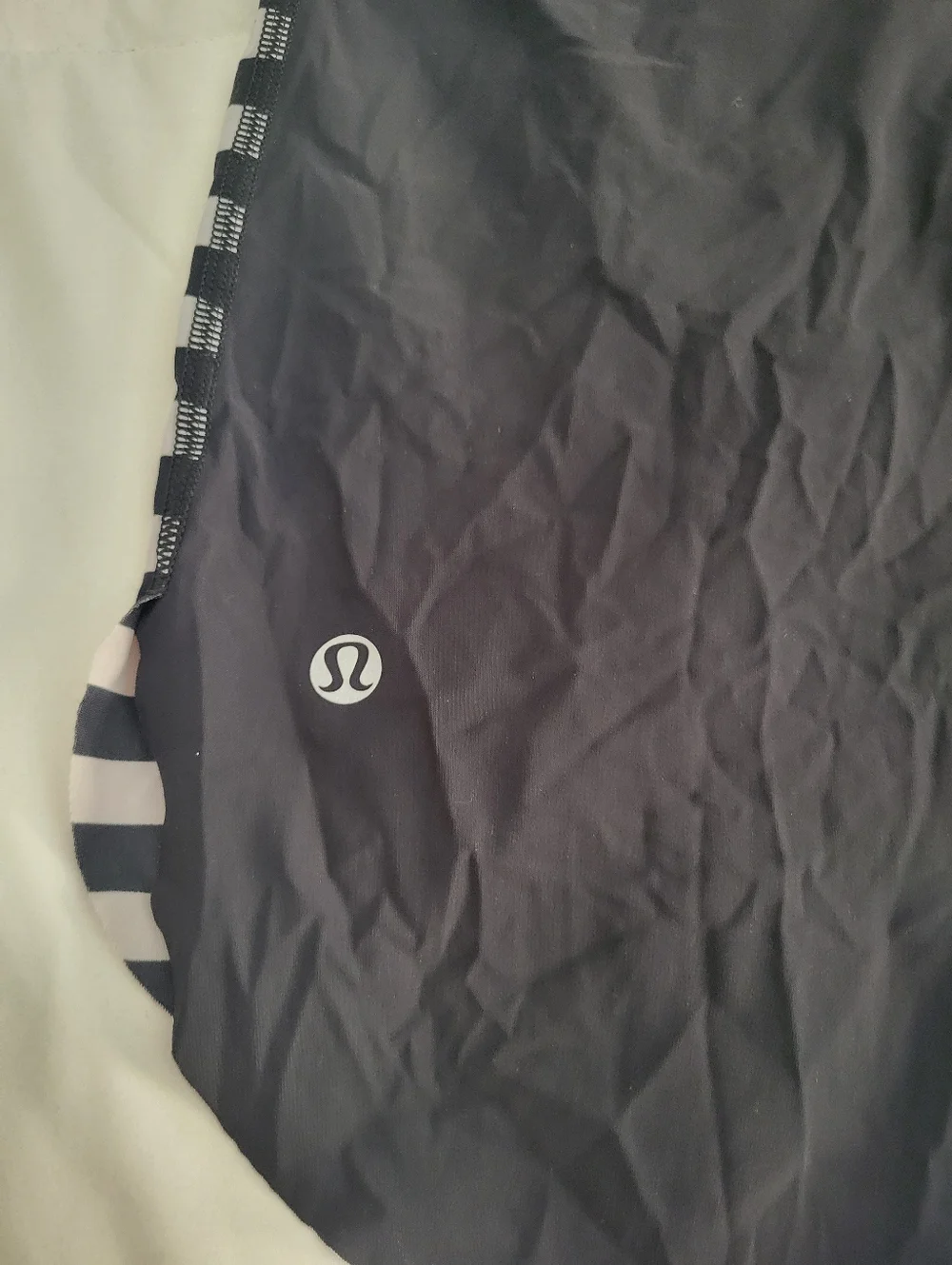 Lululemon Tank Top Water Bound Singlet Apex Black White Striped Racer‎ Back 4